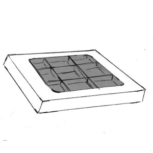 Bonbon doosjes - Chocolade doosje - Plat luxe met venster - 24 stuks