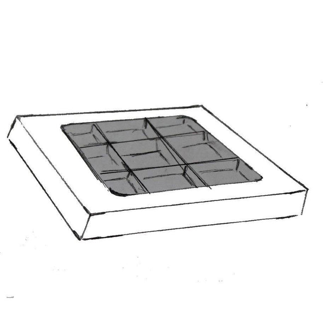 Bonbon doosjes - Chocolade doosje - Plat luxe met venster - 24 stuks