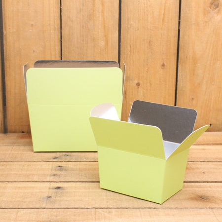 Bonbon doosjes - Chocolade doosje - Pastel groen LAAG - 12 stuks