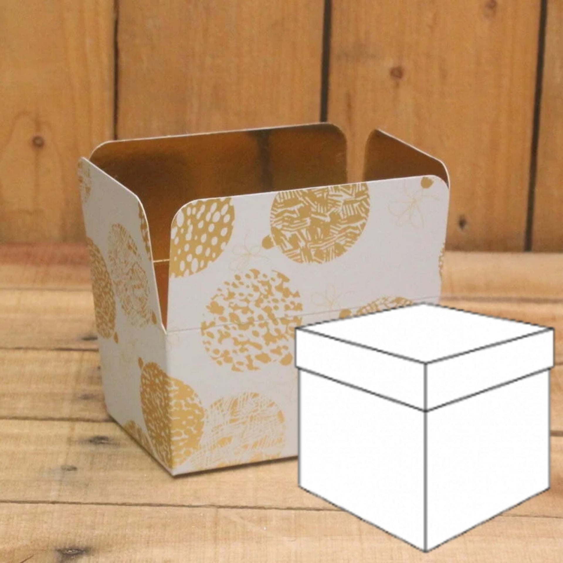 Bonbon doosjes - Chocolade doosje - Kerstbal KUBUS - 24 stuks