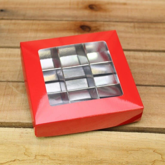 Bonbon doosjes - Chocolade doosje - Warm rood - 24 stuks