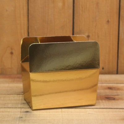 Bonbon doosjes - Chocolade doosje - Goud glans LAAG - 12 stuks