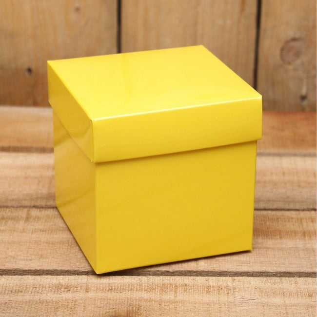 Bonbon doosjes - Chocolade doosje - Geel 122 basic - 24 stuks