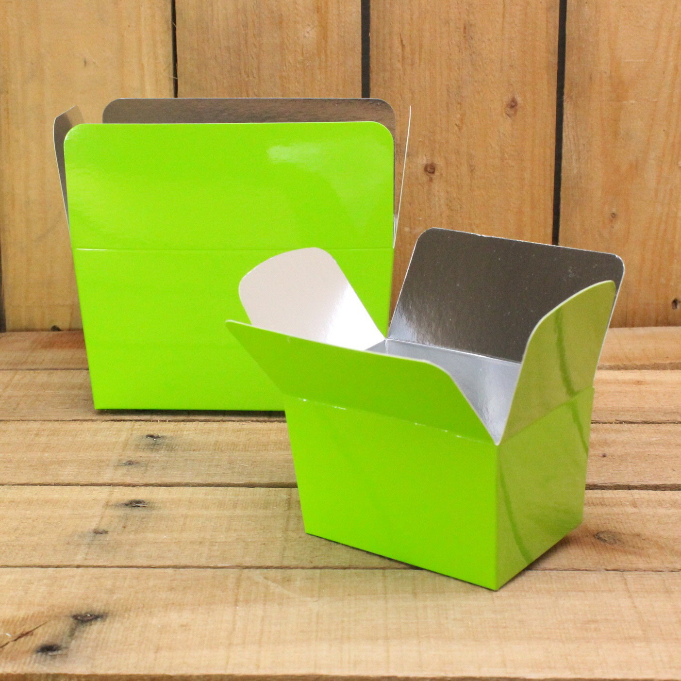 Bonbon doosjes - Chocolade doosje - Grasgroen LAAG - 12 stuks