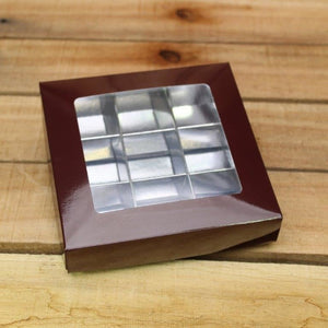Bonbon doosjes - Chocolade doosje - Aubergine 179 basic - 24 stuks
