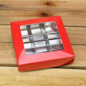 Bonbon doosjes - Chocolade doosje - Rood 176 basic - 24 stuks