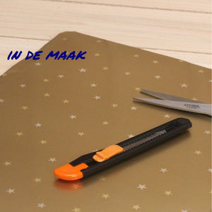 Bonbon doosjes - Chocolade doosje - Goud sterren HOOG - 24 stuks