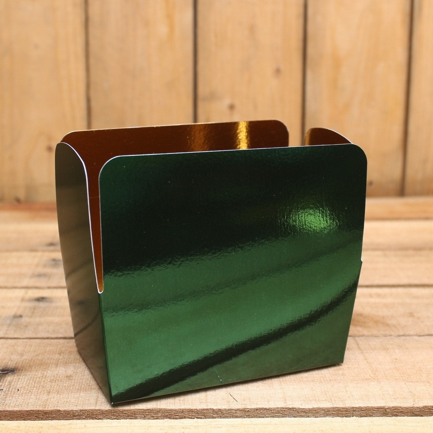 Bonbon doosjes - Chocolade doosje - Kerstgroen metallic