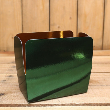 Bonbon doosjes - Chocolade doosje - Kerstgroen metallic - 12 stuks