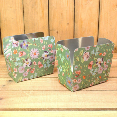 Bonbon doosjes - Chocolade doosje - Petit fleur groen - 24 stuks