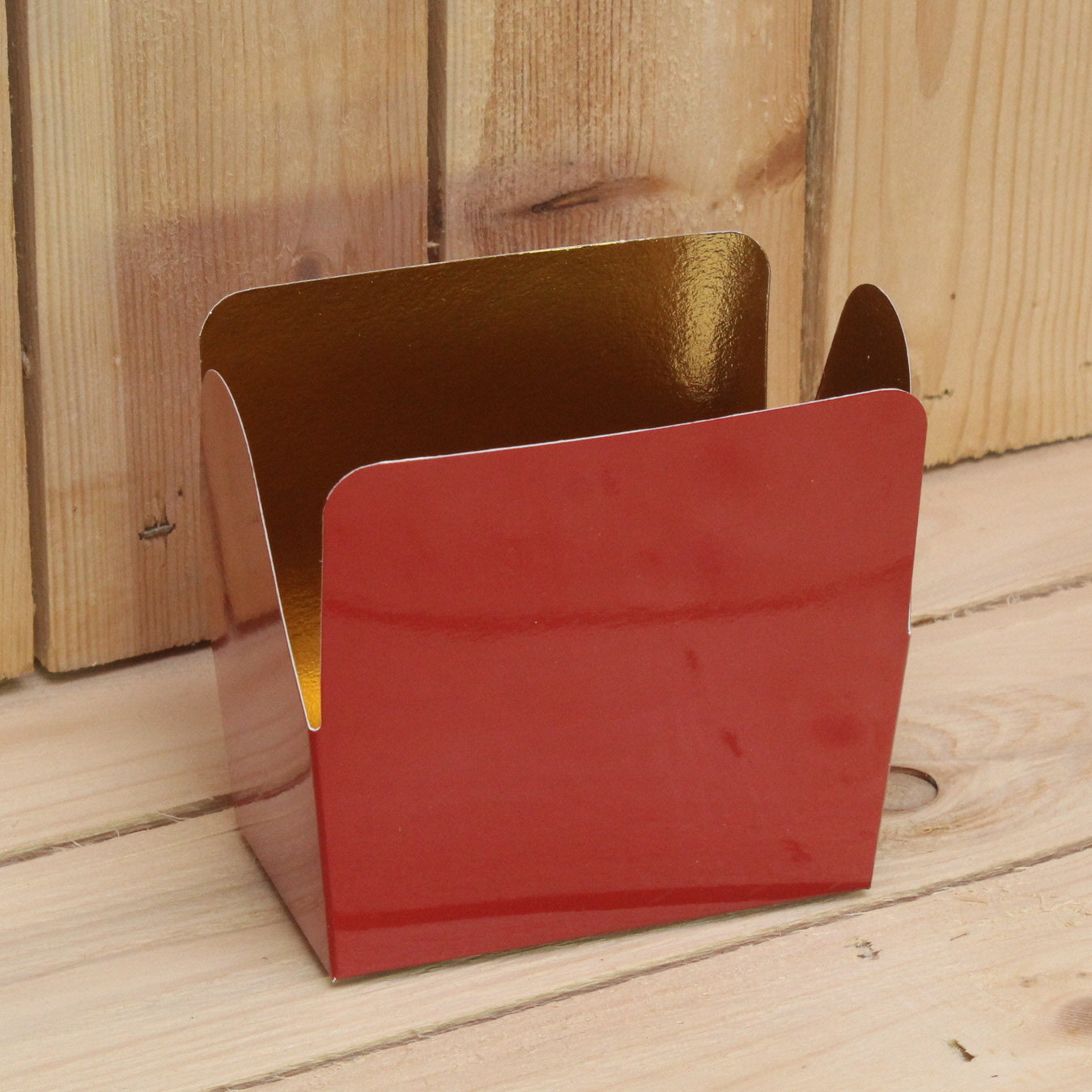 Bonbon doosjes - Chocolade doosje - Warm rood HOOG - 48 stuks