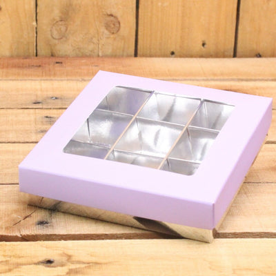 Bonbon doosjes - Chocolade doosje - Pastel lila presentatiedoos - 24 stuks