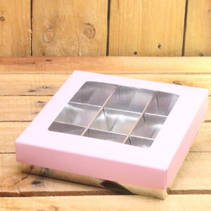 Bonbon doosjes - Chocolade doosje - Pastel roze presentatiedoos - 24 stuks