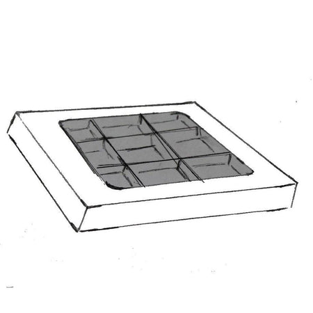 Bonbon doosjes - Chocolade doosje - Plat print met venster - 24 stuks