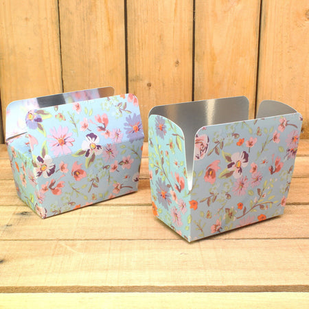 Bonbon doosjes - Chocolade doosje - Bloom blue LAAG - 25 stuks