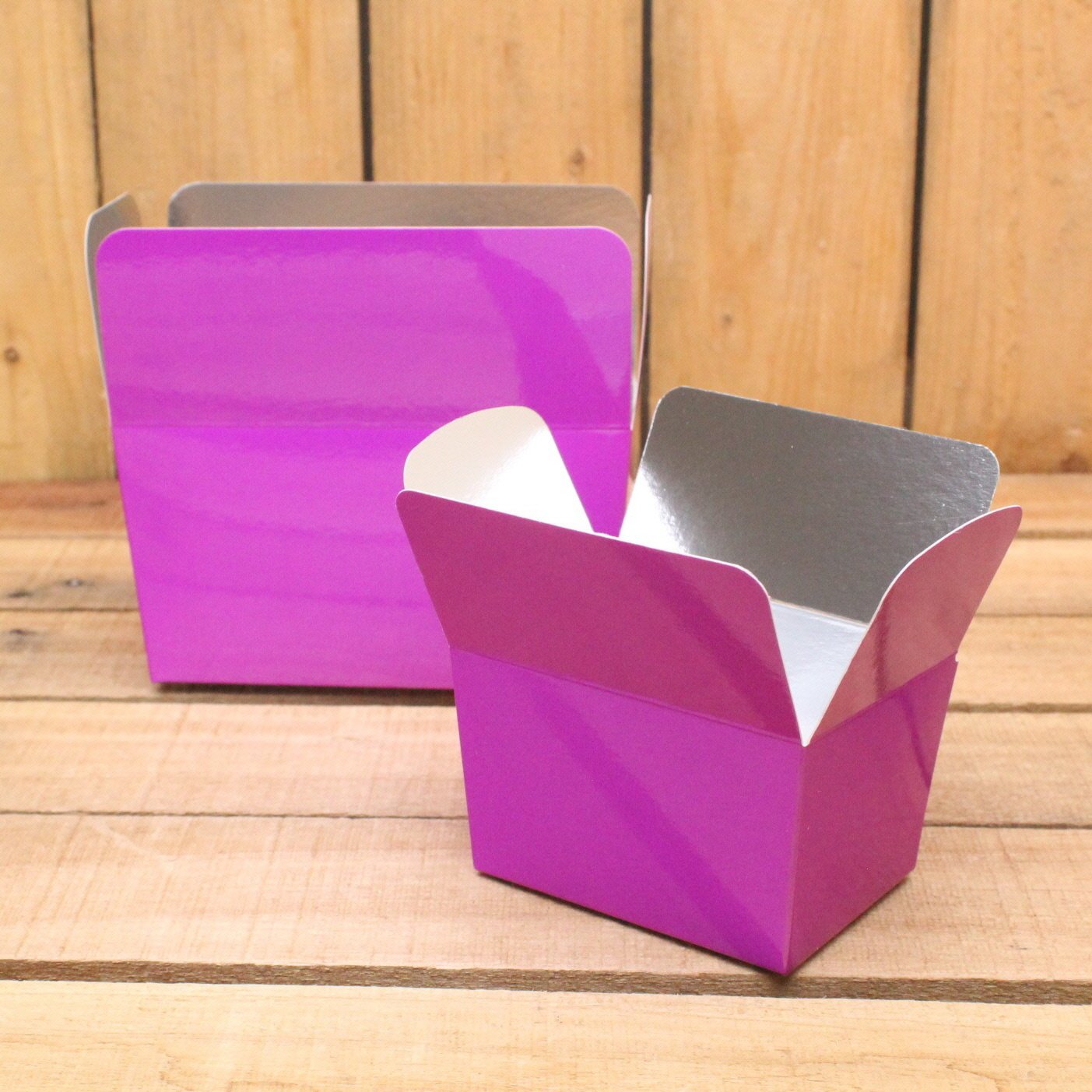 Bonbon doosjes - Chocolade doosje - Fuchsia 159 basic laag - 12 stuks