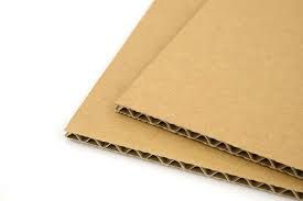 Klika - Feuilles de carton ondulé simple vague 120 x 120 cm marron | 100 pièces