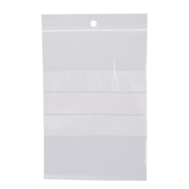 Klika - Sacs Ziplock 160 x 250 mm avec surface d'écriture