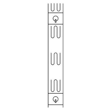 Klika - Hang -Strip 25x135 mm Haustier 380 Mikron 1000 - 4 Stück