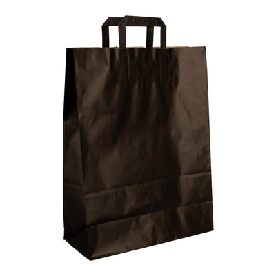 Klika - Papiertragetaschen schwarz 320 x 140 x 420 mm 80 Gramm/m2