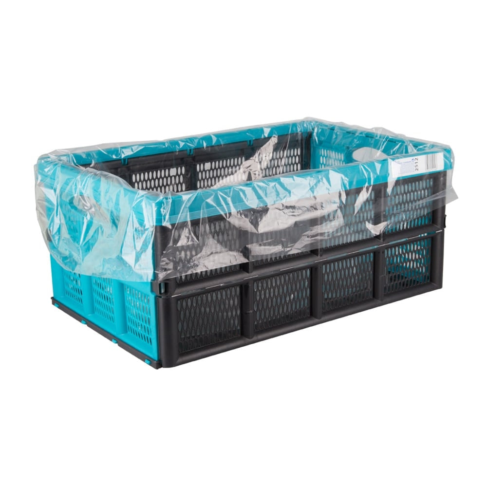 Klika - Kistenbeutel (PE) transparent 68 x 17 x 63 cm 50 Mikron (für E1- und E2-Kisten)