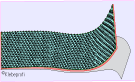 Klika - Adhésif Velcro 20mm crochet rouge 25m 6 pièces