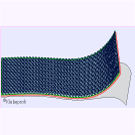 Klika - Klettverschluss 20mm roter Loop 25m - 6 Teile