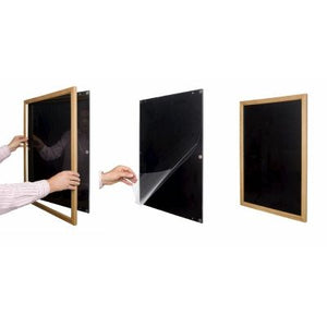 Klika -  Houten kliklijst Din A1 teak magneetslui