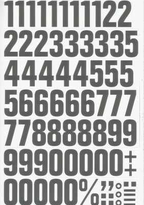 Klika -  Magnetische cijfers 43mm wit/zwart