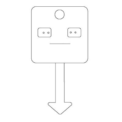 Klika - Carte Byoux type 18 lxh 60x110 mm