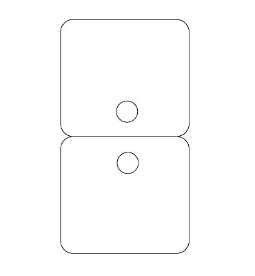 Klika - Carte Byoux type 22 lxh 60x110 mm 10 pièces