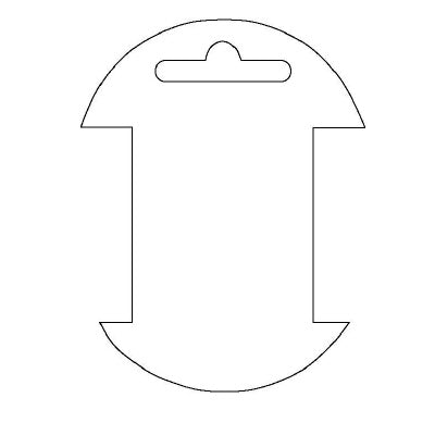 Klika -  Byoux-kaartje type 60 bxh 65x85 mm