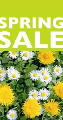 Klika - Billet de vitrine thème VENTE DE PRINTEMPS taille 50x94cm