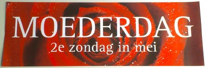 Klika - Billet de vitrine thème FÊTE DES MÈRES dim. 98x33cm