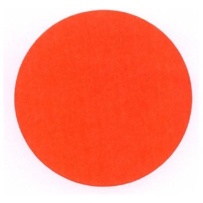 Klika - étiquette 50 mm rond fluor rouge 1000 rouleau - 15 pièces