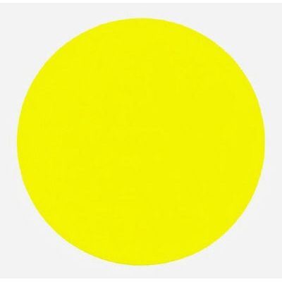 Klika - étiquette 50 mm rond fluor jaune 1000 rouleau