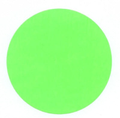 Klika -  Etiket 65 mm rond fluor groen 1000 rol