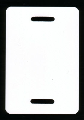 Klika - Etiquettes PVC 150x270 mm blanc 2 bandes fentes