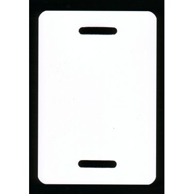 Klika - Etiquettes PVC 150x270 mm blanc 2 bandes fentes