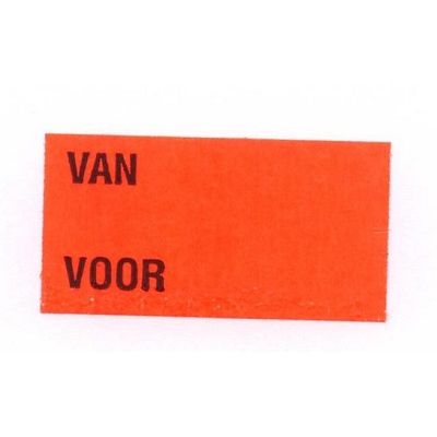 Klika - Label 3719 fl.red semi p VON VORN 25rl