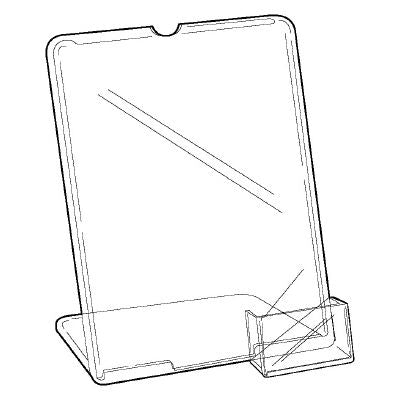 Klika -  L-standaard A4 met visitekaarthouder