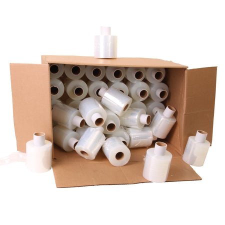 Klika -  Mini wikkelfolie bundelfolie 20 micron 10 cm x 250 meter transparant 1-zijdig klevend | 24 stuks