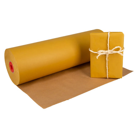 Klika - Kraftpapier auf Rolle 59 cm x 400 Meter 50 Gramm/m2 ockergelb
