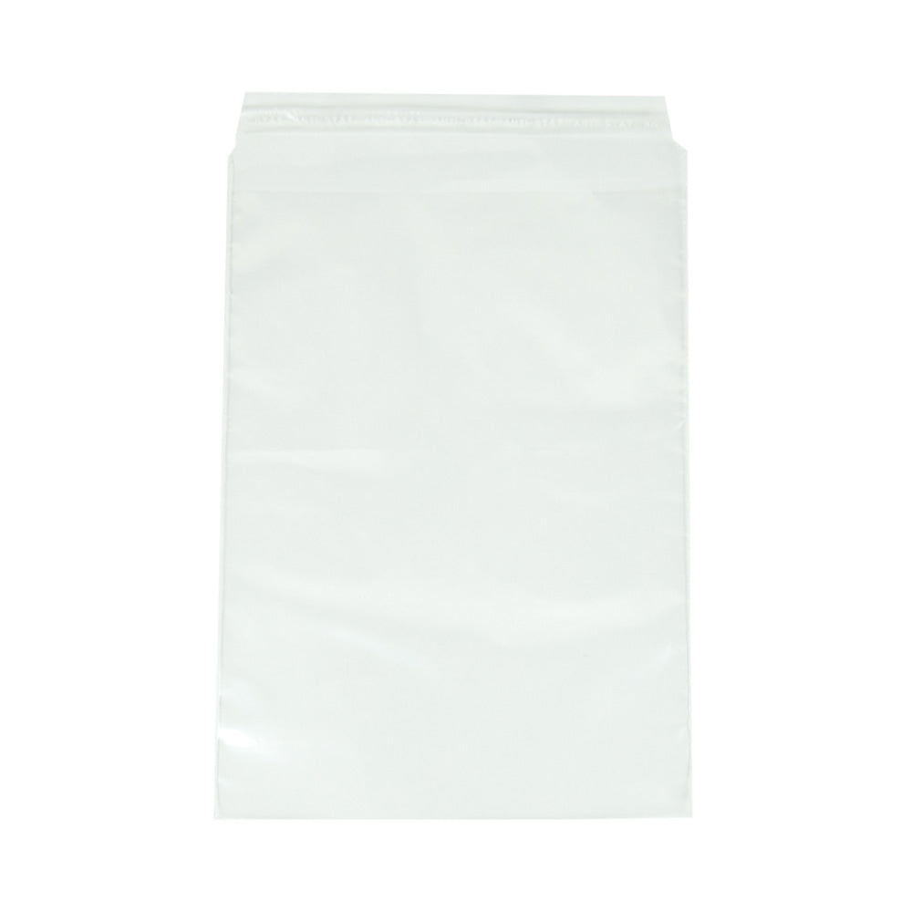 Klika - Plastiktüten mit Klebestreifen (PE) 245 x 350 + 50 mm 50 Mikron