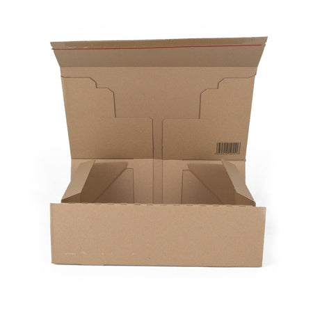 Klika -  Postdoosjes met klepsluiting enkelgolf 308 x 210 x 110 mm (a4 formaat) bruin | 20 stuks