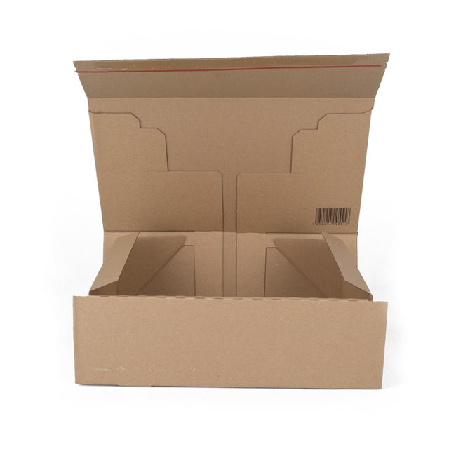 Klika -  Postdoosjes met klepsluiting enkelgolf 308 x 210 x 110 mm (a4 formaat) bruin | 20 stuks