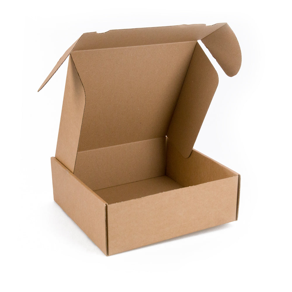 Klika -  Postdoosjes met klepsluiting enkelgolf 385 x 225 x 130 mm bruin | 25 stuks