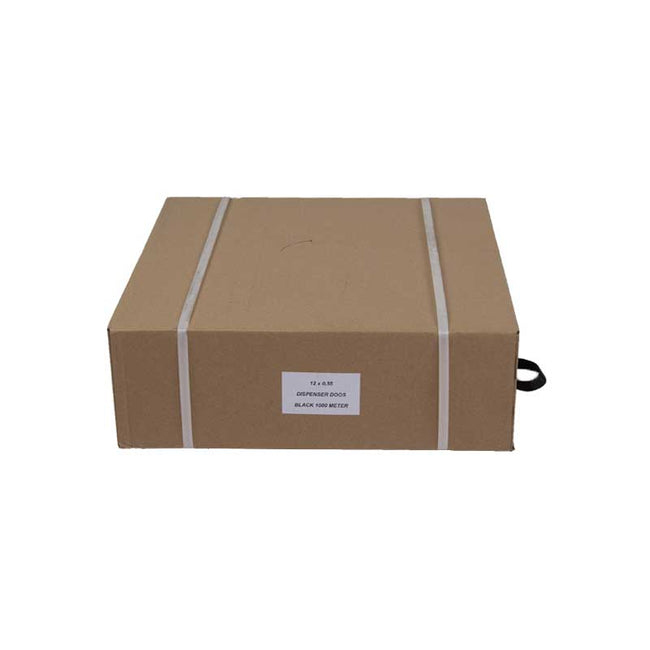 Klika -  Dispenserdoos pp band 12 mm x 055 mm 1000 meter zwart