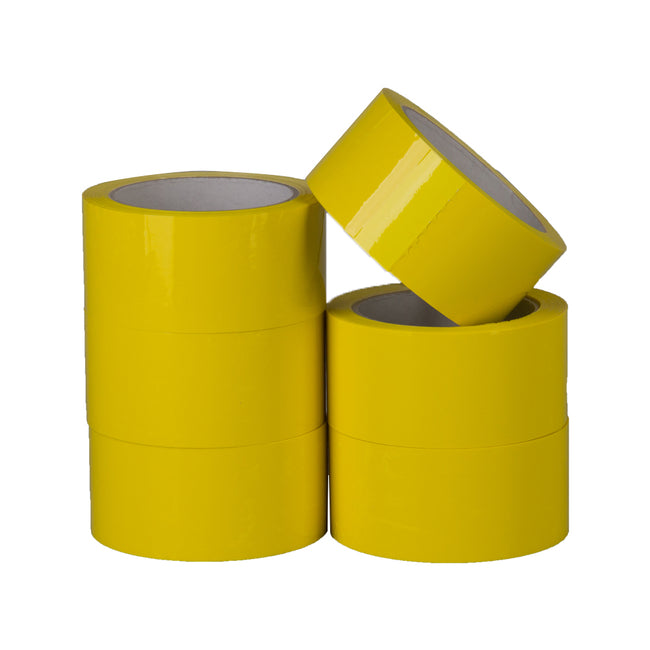 Klika -  Pp acryl e low noise 28 micron 50 mm x 66 meter geel | 6 stuks