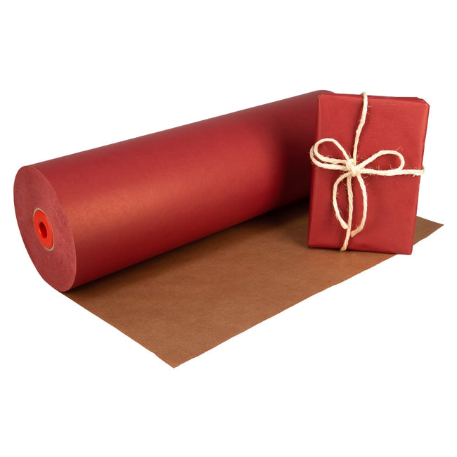 Klika - Papier kraft en rouleau 59 cm x 400 mètres 50 grammes/m2 rouge bordeaux